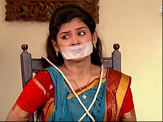 fetish bdsm Gagged In Saree bondage